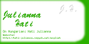 julianna hati business card